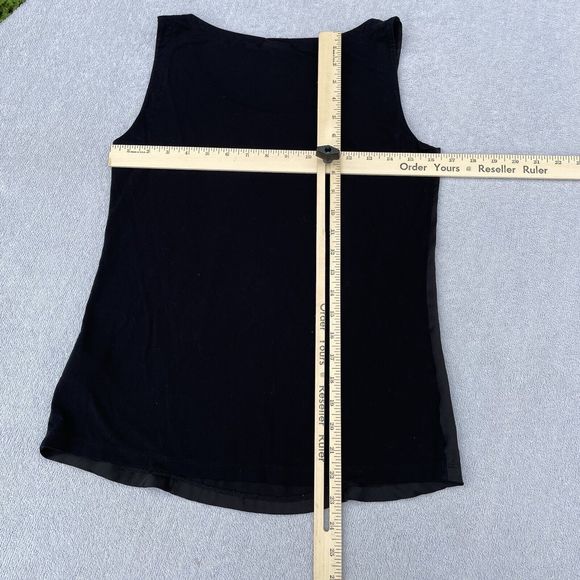 DKNY Sleeveless Tank Top Women's Size XS Silky Black Bodycon Y2K Business - Picture 13 of 14